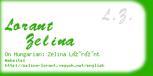 lorant zelina business card